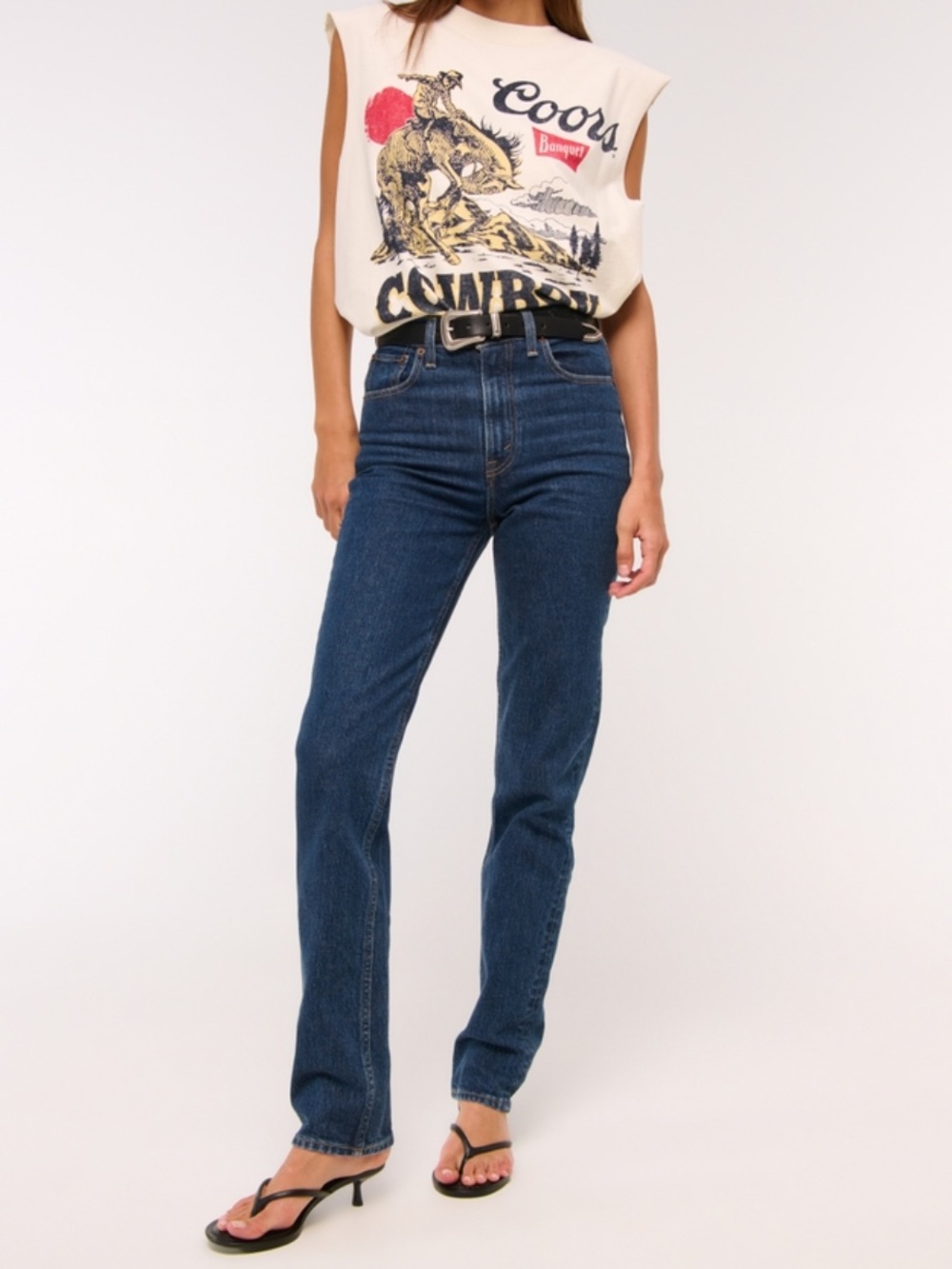 Abercrombie & Fitch Women's Skinny Jeans - Dark Blue Denim